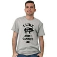 thumbnail image 1 of Like Pig Butts Cannot Lie Bacon Lover Men's Graphic T Shirt Tees Brisco Brands M, 1 of 4