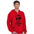 thumbnail image 1 of Like Pig Butts Cannot Lie Bacon Lover Zip Up Hoodie Men's Women's Brisco Brands L, 1 of 6