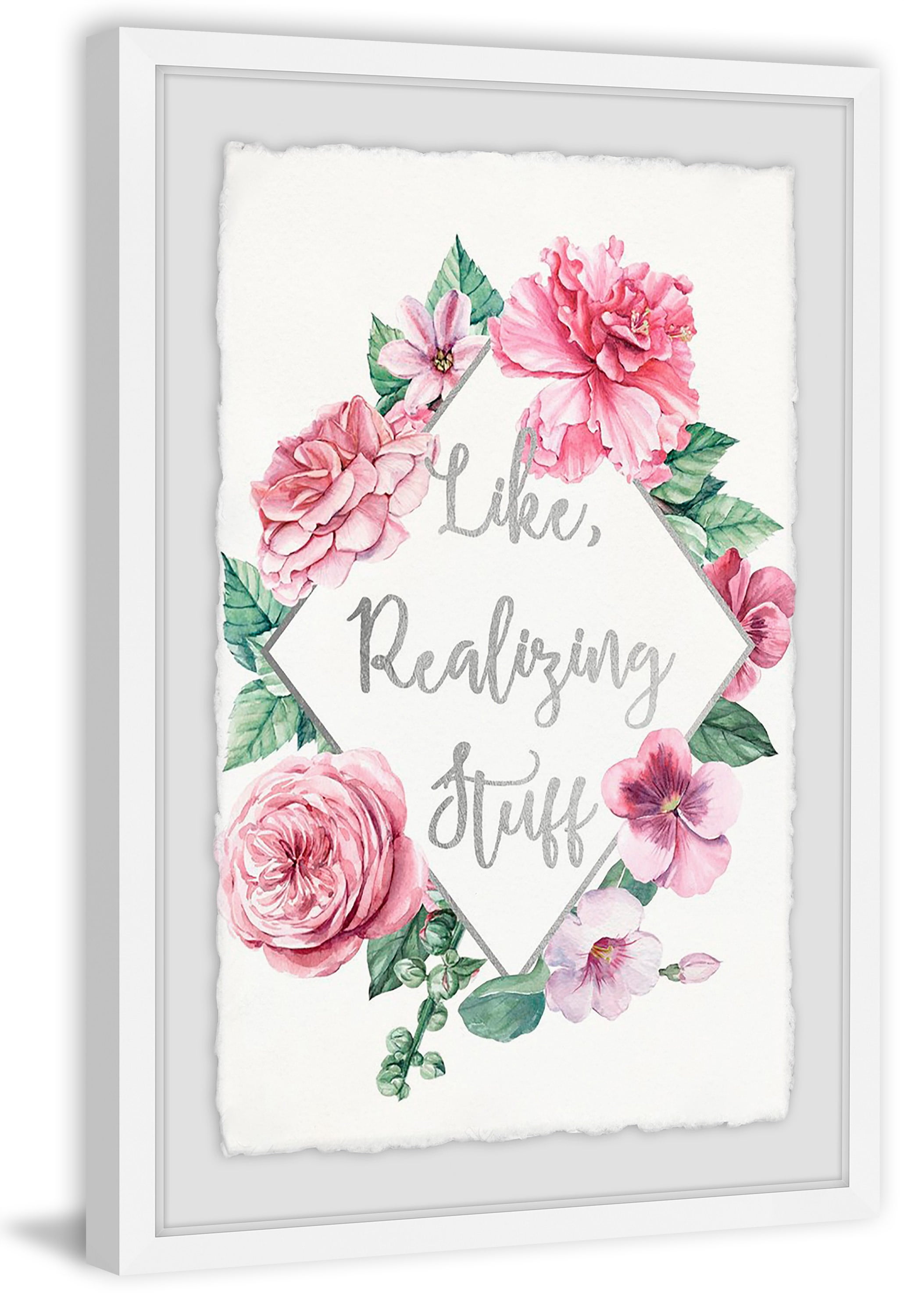 Like, Realizing Stuff II Framed Painting Print