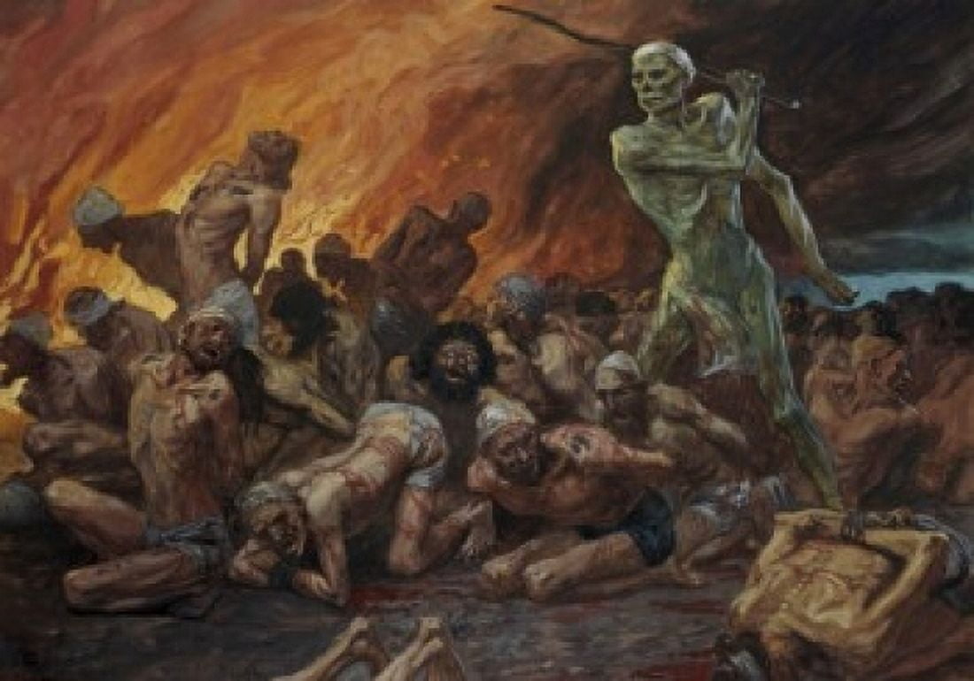 Like Sheep They are Laid in the Grave James Tissot (1836-1902French) Jewish Museum New York USA Canvas Art - James Tissot (24 x 36)