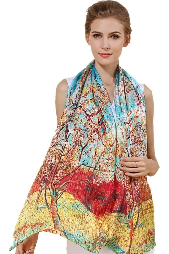 Like Silk Head Scarf for Women, Large Square Satin Scarf - Lavish Soft Fashion Accessory - Elegantly Packaged Silk Long Mulberry Scarf