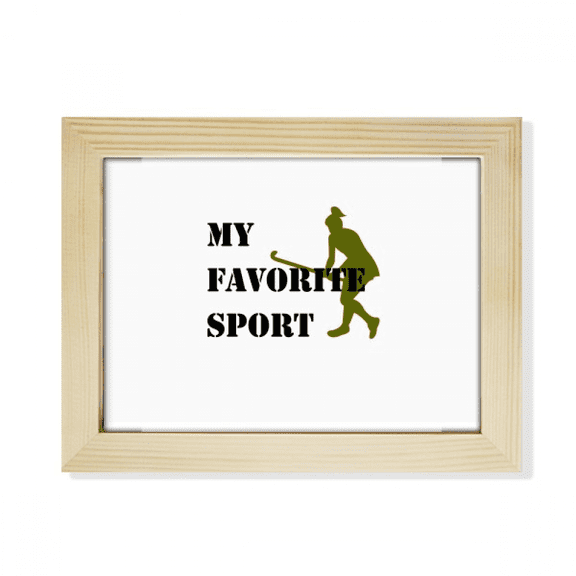 Like Sports Fitness Balanced Hockey Desktop Photo Frame Picture Art Decoration Painting 6x8 inch