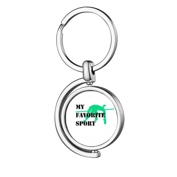 Like Sports Fitness Balanced Jump Rotating Keychain Metal Keyring Holder