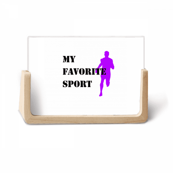 Like Sports Fitness Balanced Run Photo Wooden Photo Frame Tabletop Display