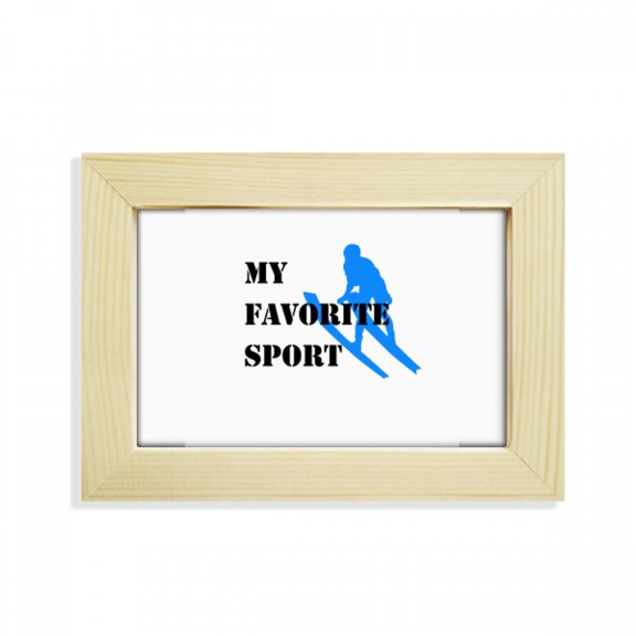 Like Sports Fitness Balanced Winter Desktop Decorate Photo Frame Picture Art Painting 5x7 inch