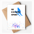 thumbnail image 1 of Like Sports Fitness Balanced Winter Welcome Back Greeting Cards Envelopes Blank, 1 of 4