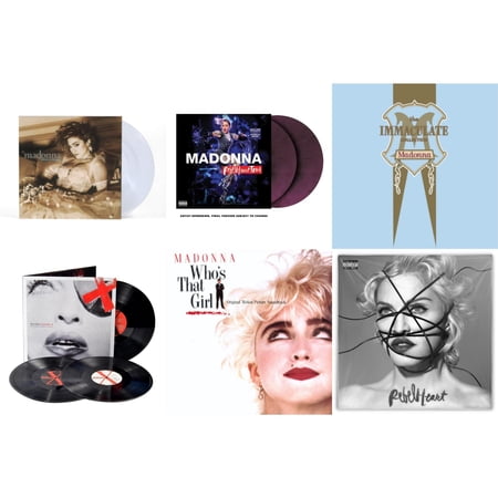 Like A Virgin & Rebel Heart Tour (X) (Purple Galaxy Swirl Vinyl/2LP) & Immaculate Collection (2LP) & Madame X (Live) (3LP) & Who's That Girl Ost (Back 2 The 80S) (I) & Rebel Heart