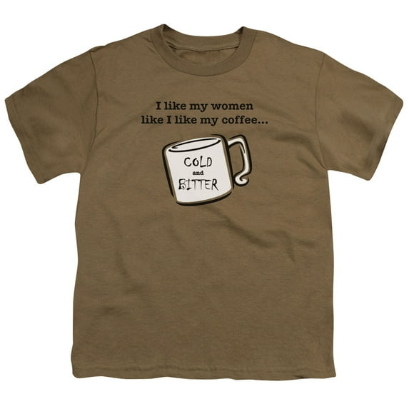 - Like Women Like Coffee - Youth Short Sleeve Shirt - Large