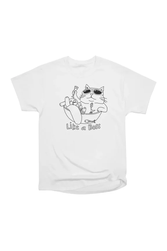 Like a Boss T-Shirt Tee Gift For Him Merch For Her Apparel For Friend