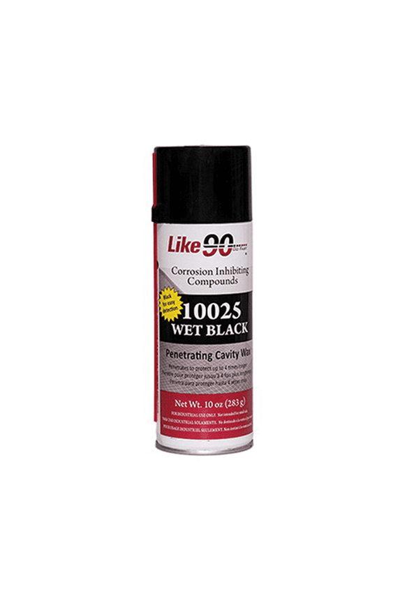 Like 90 10025 CIC Wet Black Penetrating Cavity Wax, 10 oz Aerosol Can, Black