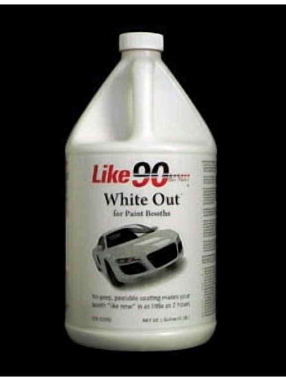 Like 90 White Out 10032 Peelable Booth Coating, 1 gal Can, 150 sq-ft/gal Coverage, White