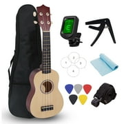 Likegreen 21 Inch Ukulele Beginning Kit for Beginner Kids Students with Accessories
