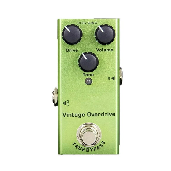 Likegreen Electric Guitar Effect Pedal Professional Mini Portable Vintage Overdrive Analog 9V