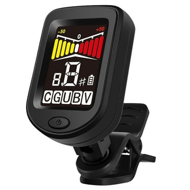 Likegreen Guitar Tuner Digital Chromatic LCD Clip-on Electric Tuner Sensitive Chips for Guitar Ukulele Violin Black 2024