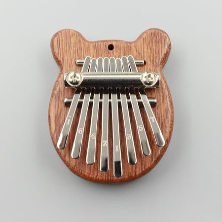 Likegreen Thumb Piano 8-tone Kalimb Mahogany Mini Kalimba Finger Piano Portable Instrument