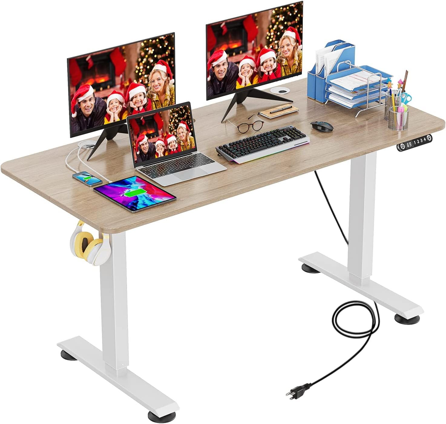 Likein 48 inches Office Desk Electric Gaming Standing Desk with