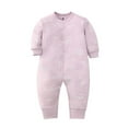 thumbnail image 1 of Likimi Baby Boys Jumpsuits Long Sleeve Cartoon Print Crew Neck Comfortable Loose Relaxed Spring Fall Homewear Pink Size 18-24 Months, 1 of 2