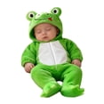 thumbnail image 1 of Likimi Baby Infant Boys Jumpsuits Hooded Zipper Cartoon Print Long Sleeve Romper For Baby Autumn Winter Casual Clothes Green Size 9-12 Months, 1 of 8