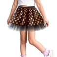 thumbnail image 1 of Likimi Child Toddler Girls Halloween Skirts Dance Costume Hallowmas Cartoon Print For Performance Comfort Tutu Skirts Size 2-4 Years, 1 of 4