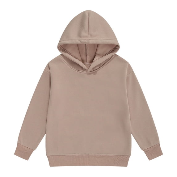 Likimi Child Toddler Girls Hoodies Solid Color Hooded Sweatshirt For Girls Long Sleeve Loose Fit Casual Soft Pullover Size 12-13 Years
