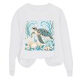 thumbnail image 1 of Likimi Child Toddler Girls Sweatshirts Animal Print Crew Neck Sweatshirt For Girls Long Sleeve Everyday Wear Comfortable Pullover Size 11-12 Years, 1 of 4