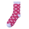 thumbnail image 1 of Likimi Fuzzy Fleece Socks For Men And Women Hearts Print Winter Warm Soft Casual Socks Size One Size, 1 of 4