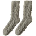 thumbnail image 1 of Likimi Fuzzy Fleece Socks For Men And Women Solid Color Thick Winter Warm Comfortable Sleeping Socks Size One Size, 1 of 4