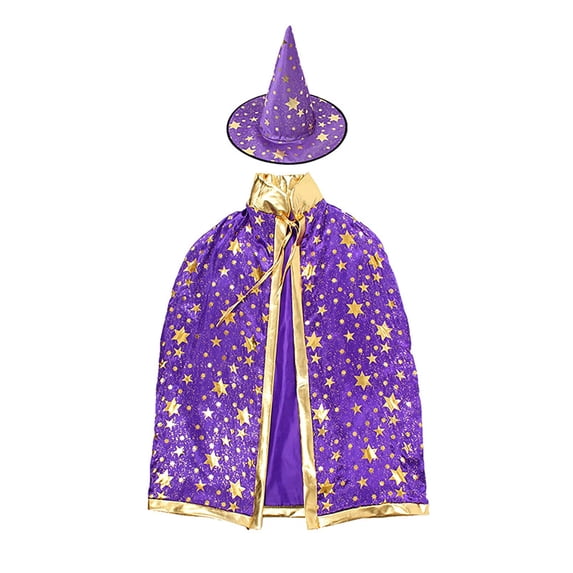 Likimi Halloween Costumes For Adults Stage Show Stars Print Dress Up Cosplay Tops With Hat Performance Comfortable Cosplay Costume One Size