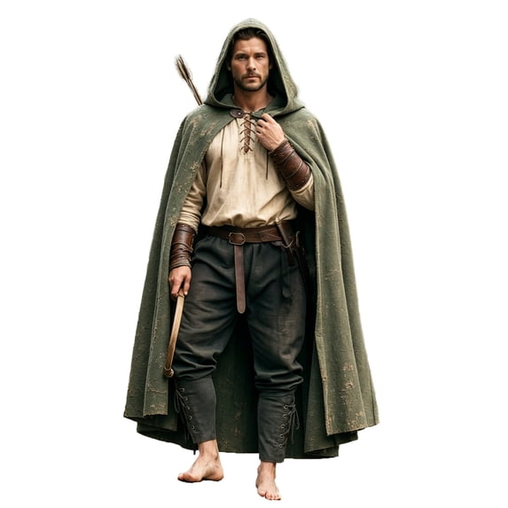 Likimi Halloween Mens Outfit Set Dress Up For Stage Show Medieval Costume Tops With Pants For Performance Fashion Cosplay Set Size L