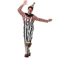 thumbnail image 1 of Likimi Halloween Mens Outfit Set For Stage Show Dress Up Costume Tops With Suspender Pants For Performance Fashionable Cosplay Set Size L, 1 of 7