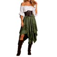 thumbnail image 1 of Likimi Halloween Womens Outfit Set For Stage Show Dress Up Costume Tops With Skirts For Performance Elegant Cosplay Set Size 2Xl, 1 of 4