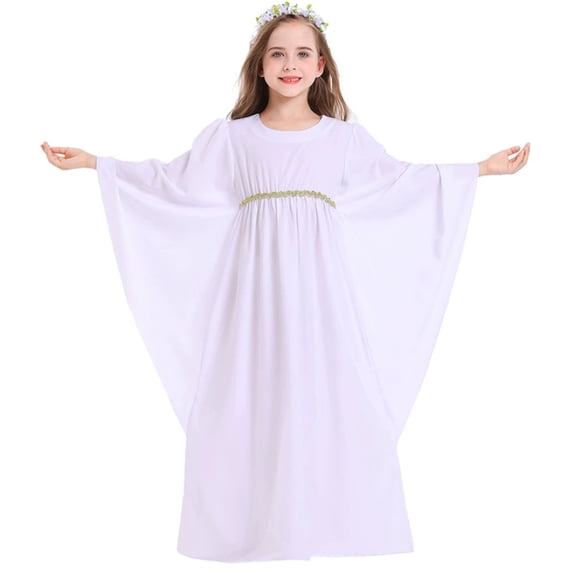 Likimi Kids Toddler Girls Hallowmas Dress Dress Up Solid Color Stage Show Halloween Costumes For Performance Fashion Cosplay Dresses Size 9-10 Years