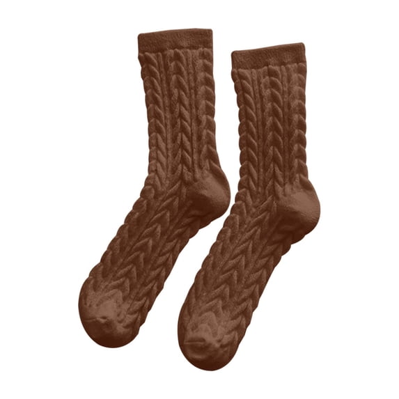 Likimi Knit Socks For Men And Women Solid Color Autumn Winter Comfort Socks Size One Size