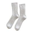 thumbnail image 1 of Likimi Knit Socks For Men And Women Solid Color Autumn Winter Comfortable Socks Size One Size, 1 of 3