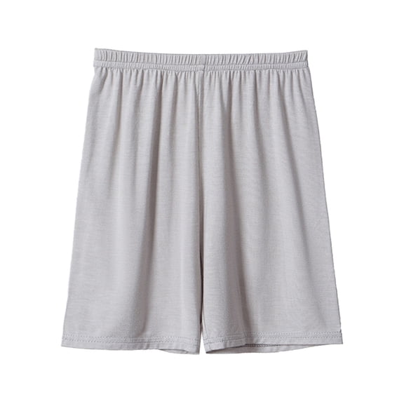 Likimi Toddler Boys Girls Shorts Solid Color Elastic Waist Breathable Casual Summer Shorts Gray Size 4-5 Years