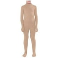 thumbnail image 1 of Likimi Toddler Child Boys Halloween Jumpsuits Stage Show Performance Solid Color Long Sleeve Bodysuits For Boys Slim Fit Comfortable Zentai Suit Beige Size L, 1 of 3