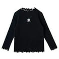 thumbnail image 1 of Likimi Toddler Child Girls Tshirts Fruit Print Long Sleeve Crew Neck Shirts For Girls Spring Autumn Fashion Tops Black Size 2-3 Years, 1 of 5