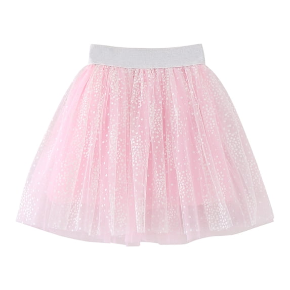 Likimi Toddler Child Girls Tutu Skirt Elastic Waist Solid Color For Performance Casual Dance Skirts Size 8-9 Years