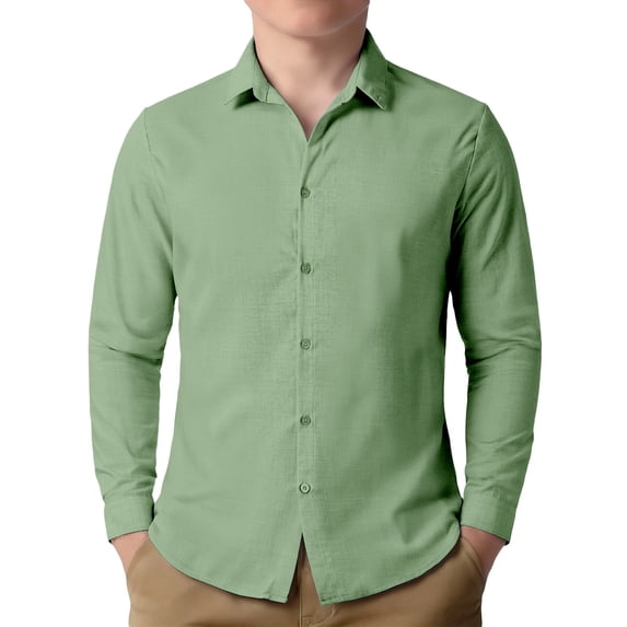 Likimi Toddler Girls Boys T Shirt Long Sleeve Button Down Solid Color Lapel Fashion Comfort Tee Green2 Size 7-8 Years