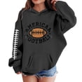 thumbnail image 1 of Likimi Toddler Girls Hoodies Hooded Graphic Print Long Sleeve Sweatshirt For Girls Spring Autumn Fashion Pullover With Pocket Black Size 18-24 Months, 1 of 4
