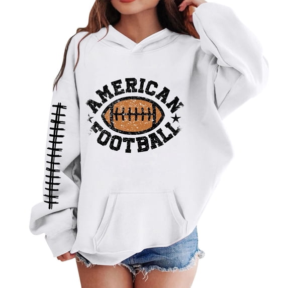 Likimi Toddler Girls Hoodies Hooded Graphic Print Long Sleeve Sweatshirt For Girls Spring Autumn Fashion Pullover With Pocket White Size 12-18 Months