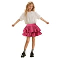 thumbnail image 1 of Likimi Toddler Girls Pleated Skirts Elastic Waist Solid Color Summer Soft Casual Skirts Size 3-4 Years, 1 of 5
