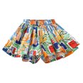 thumbnail image 1 of Likimi Toddler Girls Shorts Cartoon Print Elastic Waistband Loose Fit Comfortable Casual Short Mint Green Size 5-6 Years, 1 of 3