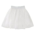 thumbnail image 1 of Likimi Toddler Girls Tutu Skirt Prints Elastic Waist Dance Comfort Casual Short Skirt White Size 4-5 Years, 1 of 6