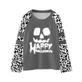 thumbnail image 1 of Likimi Toddler Girls Halloween Tshirt Hallowmas Pumpkin Print Long Sleeve Crew Neck Shirts For Girls Loose Fit Fashionable Tops Yellow Size 9-10 Years, 1 of 4