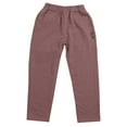 thumbnail image 1 of Likimi Toddler Kids Boys Pants With Pocket Solid Color Elastic Waist Casual Spring Summer Long Trousers Brown Size 11-12 Years, 1 of 8