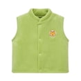 thumbnail image 1 of Likimi Toddler Kids Boys Vest Sleeveless Solid Color Crewneck Tops Comfortable Thermal Soft Fall Winter Outerwear Size 2-3 Years Green, 1 of 4