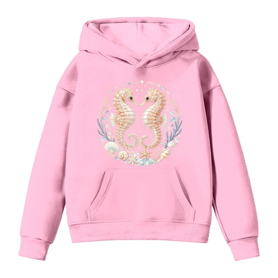 Likimi Toddler Kids Girls Hoodies With Pocket Animal Print Hooded Sweatshirt For Girls Long Sleeve Loose Fit Casual Pullover Size 12-13 Years