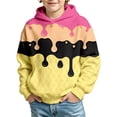 thumbnail image 1 of Likimi Toddler Kids Girls Hoodies With Pocket Ice Print Hooded Sweatshirt For Girls Long Sleeve Loose Fit Casual Pullover Size 2-3 Years, 1 of 4