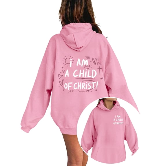 Likimi Toddler Kids Girls Hoodies With Pocket Letter Print Hooded Sweatshirt For Girls Long Sleeve Everyday Wear Soft Pullover Size 3-4 Years